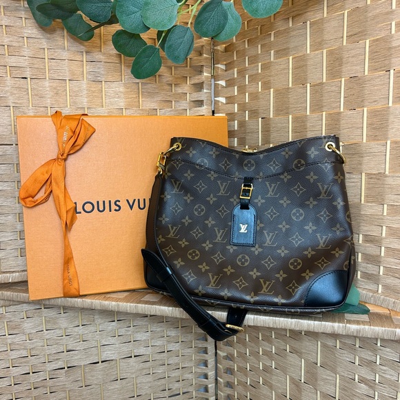 Louis Vuitton Odéon MM Monogram Noir Crossbody Bag - Picture 1 of 15